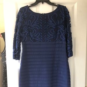 Adrainna Pappel Womens Lace Sheath Cocktail Dress